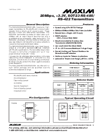 浏览型号MAX3294AUT-T的Datasheet PDF文件第1页