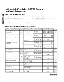 浏览型号MAX6033CAUT_ _-T的Datasheet PDF文件第2页