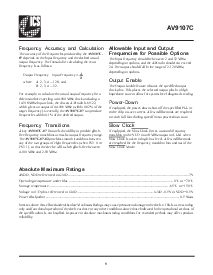 浏览型号AV9107C-03CS14的Datasheet PDF文件第5页