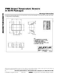 浏览型号MAX6673AXK-T的Datasheet PDF文件第6页
