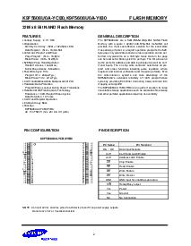 浏览型号K9F5608U0A-YCB0的Datasheet PDF文件第2页