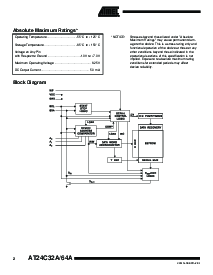 浏览型号AT24C64AY1-10YI-1.8的Datasheet PDF文件第2页