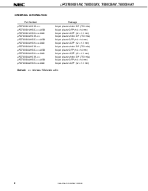 浏览型号UPD780032AYGK的Datasheet PDF文件第2页