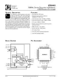 浏览型号ICS8442AYLF的Datasheet PDF文件第1页