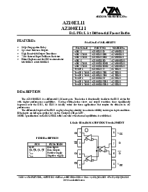 浏览型号AZ100EL11的Datasheet PDF文件第1页