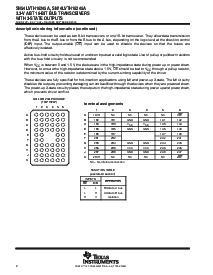 浏览型号SN74LVTH16245AZQLR的Datasheet PDF文件第2页