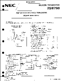 浏览型号2SB798的Datasheet PDF文件第1页