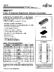 浏览型号MB87077的Datasheet PDF文件第1页