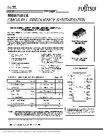 浏览型号MB87001A的Datasheet PDF文件第1页