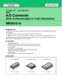 浏览型号MB88101A的Datasheet PDF文件第1页