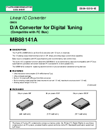 浏览型号MB88141A的Datasheet PDF文件第1页