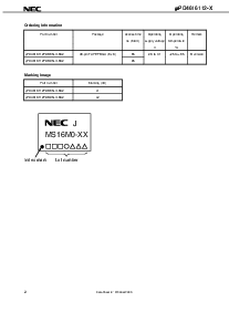 浏览型号UPD4616112F9-B95LX-BC2的Datasheet PDF文件第2页