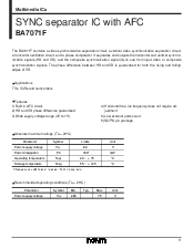 浏览型号BA7071F的Datasheet PDF文件第1页