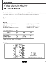 浏览型号BA7603的Datasheet PDF文件第1页