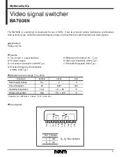 浏览型号BA7604N的Datasheet PDF文件第1页