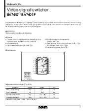 浏览型号BA7607F的Datasheet PDF文件第1页