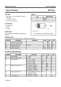 浏览型号BAP70-03的Datasheet PDF文件第2页