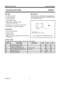 浏览型号BAS70L的Datasheet PDF文件第2页
