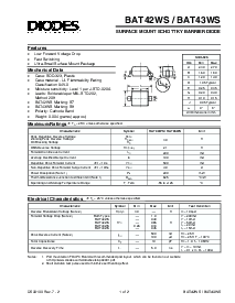 浏览型号BAT42WS-7的Datasheet PDF文件第1页