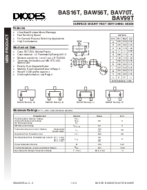 浏览型号BAV99T-7的Datasheet PDF文件第1页