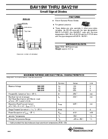 浏览型号BAV21W的Datasheet PDF文件第1页
