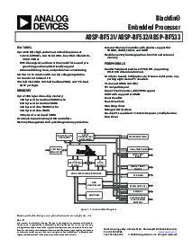 浏览型号ADSP-BF533SBBZ500的Datasheet PDF文件第1页