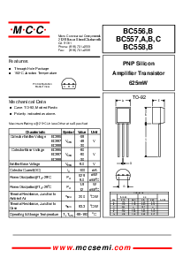 浏览型号BC556B的Datasheet PDF文件第1页