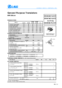 浏览型号BC846BLT1的Datasheet PDF文件第1页