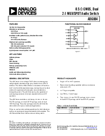 浏览型号ADG884BCBZ-500RL7的Datasheet PDF文件第1页