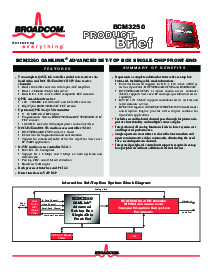 浏览型号BCM3250的Datasheet PDF文件第1页