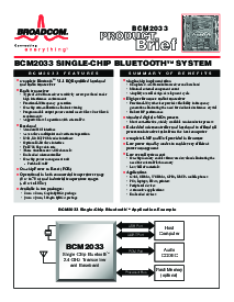 浏览型号BCM2033的Datasheet PDF文件第1页