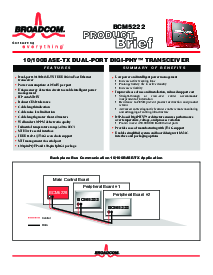 浏览型号BCM5222的Datasheet PDF文件第1页