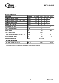 浏览型号BCP56-10的Datasheet PDF文件第2页