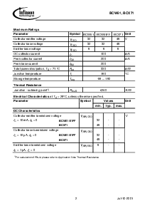 浏览型号BCW61B的Datasheet PDF文件第2页