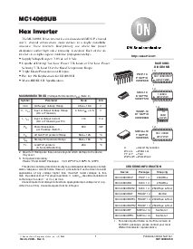 浏览型号MC14069UBDR2的Datasheet PDF文件第1页