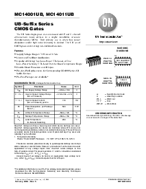 浏览型号MC14011UBDR2的Datasheet PDF文件第1页