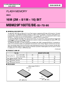 浏览型号MBM29F160BE-90的Datasheet PDF文件第1页