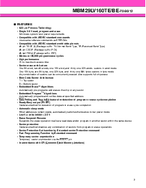 浏览型号MBM29LV160BE-70的Datasheet PDF文件第3页