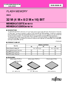 浏览型号MBM29LV320BE10的Datasheet PDF文件第1页
