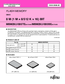 浏览型号MBM29LV800BE60PBT的Datasheet PDF文件第2页