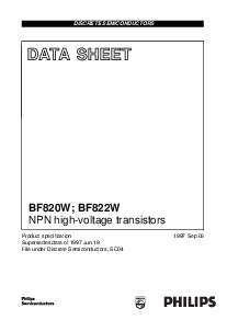 浏览型号BF820W的Datasheet PDF文件第1页