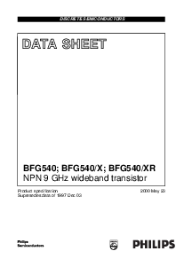 浏览型号BFG540的Datasheet PDF文件第1页