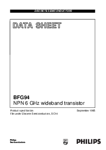 浏览型号BFG94的Datasheet PDF文件第1页