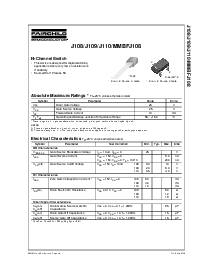 浏览型号MMBFJ108的Datasheet PDF文件第1页