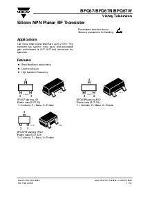 浏览型号BFQ67W的Datasheet PDF文件第1页