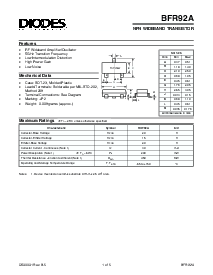 浏览型号BFR92A的Datasheet PDF文件第1页