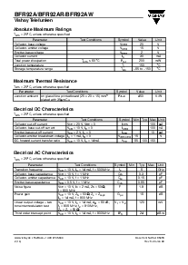 浏览型号BFR92AW的Datasheet PDF文件第2页