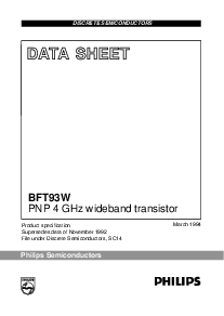 浏览型号BFT93W的Datasheet PDF文件第1页