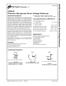 浏览型号LM4040BIZ-4.1的Datasheet PDF文件第1页