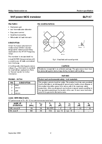 浏览型号BLF147的Datasheet PDF文件第2页